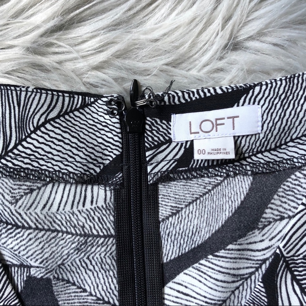 Loft Leaf Patterned Wrap Top Romper - image 6